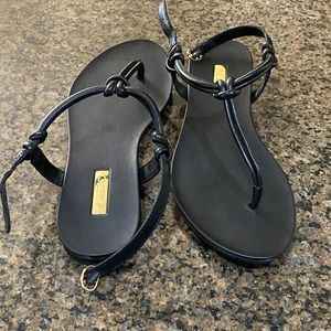 ALDO Black T-strap Sandals